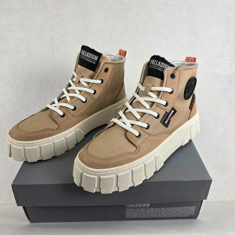 Palladium Pallatower‎ Hi Women's Platform Boots Size 10 Nude Dust New in  Box